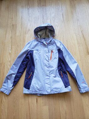 Free Country Athletx Purple & Lavender Hooded Windbreaker Jacket  - Small